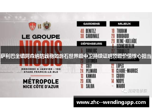 萨利巴坐镇阿森纳防线稳如磐石世界级中卫持续证明顶级价值核心担当